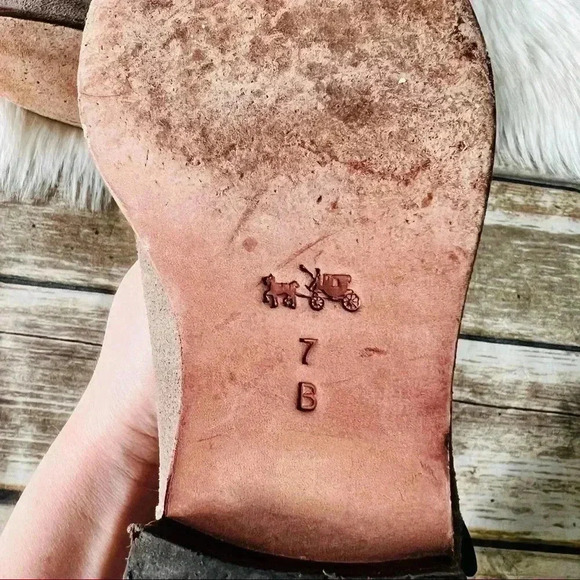 Coach Amy Suede Leather Boots Sz 7 - Picture 9 of 10